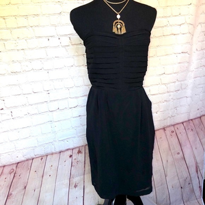 Sparkle & Fade Strapless Black Dress‎